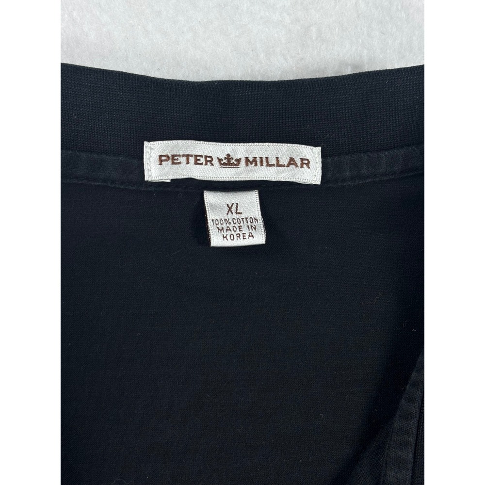 Peter Millar TCU Polo Shirt‎ Mens XL Black Cotton Short Sleeve Horned Frogs NCAA - Picture 6 of 6
